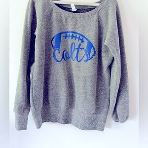 Indianapolis Colts scoop neck tunic sweatshirt
